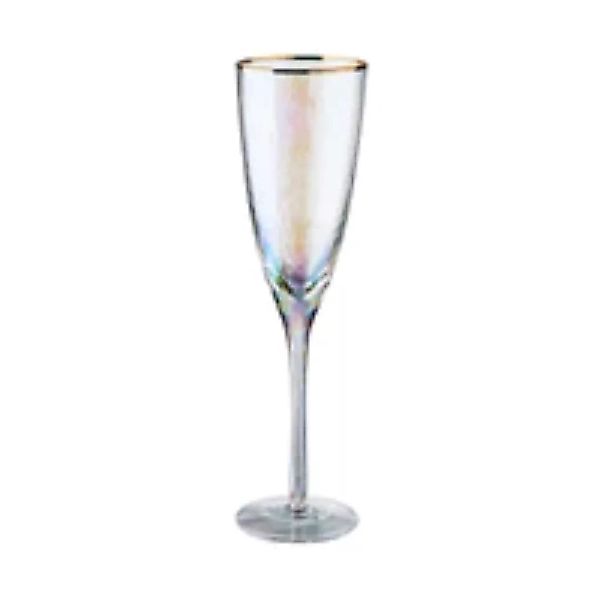 SMERALDA Sektglas mit Goldrand 250ml günstig online kaufen