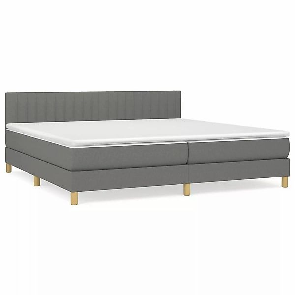 vidaXL Boxspringbett mit Matratze Dunkelgrau 200x200 cm Stoff1389863 günstig online kaufen