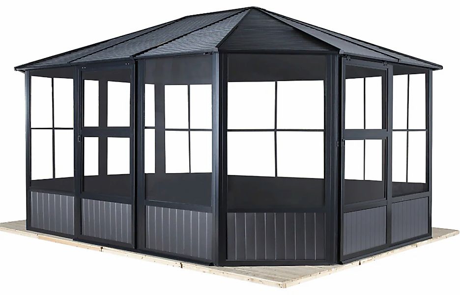 Sojag Pavillon "Charleston 12x12", Wintergarten, BxT: 384x384 cm günstig online kaufen