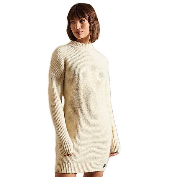 Superdry Alpaca Blend Knit Langarm Keid XL Ecru günstig online kaufen