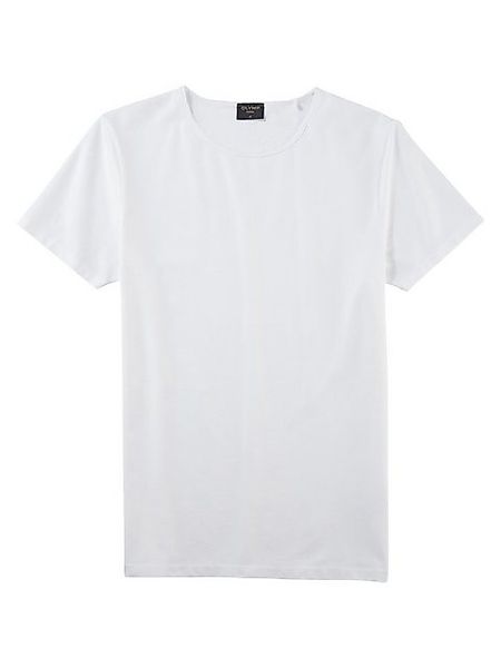 OLYMP T-Shirt Casual mit Rollkante am Ausschnitt günstig online kaufen