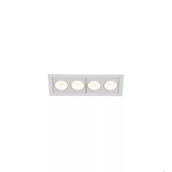 LED Deckeneinbauleuchte Milandos in Weiß 8W 2600lm 4-flammig 3000K 700mA günstig online kaufen