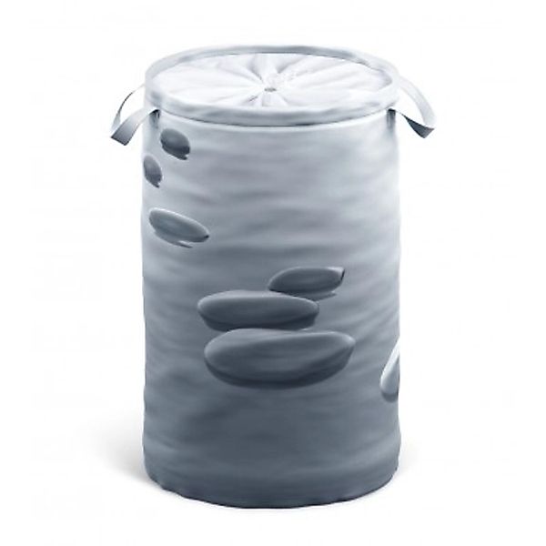 Sanilo Wäschekorb Black Stones, 60 Liter, faltbar, mit Sichtschutz und Grif günstig online kaufen