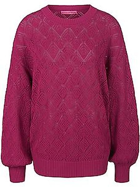 Rundhals-Pullover Marcel Ostertag pink günstig online kaufen