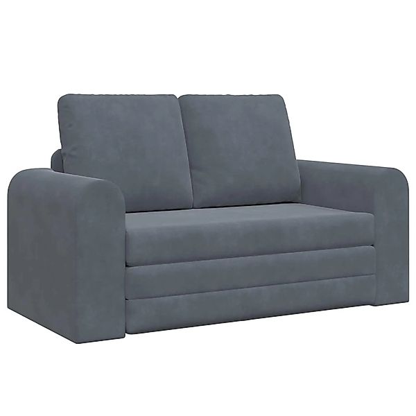 vidaXL Klappsofa Bett Dunkelgrau 148 x 71 x 83 cm Samt 42030510 günstig online kaufen