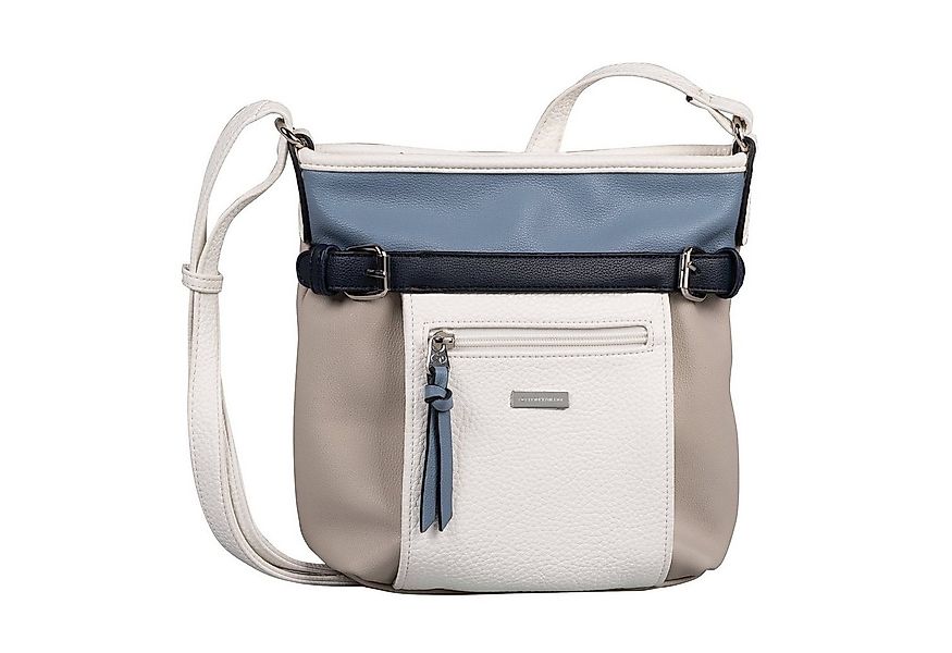 TOM TAILOR Umhängetasche Juna, aus soft genarbtem ledrigen Material mit glä günstig online kaufen