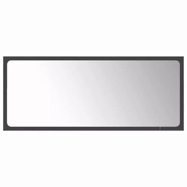 vidaXL Badspiegel Grau 90x1,5x37 cm Holzwerkstoff Spiegel grau günstig online kaufen