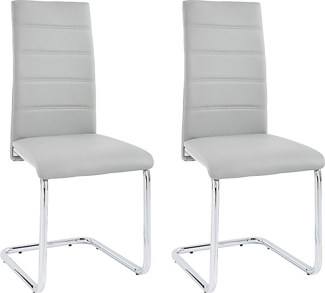 INOSIGN Freischwinger »Adora«, (Set), 4 St., Kunstleder, (2 oder 4 Stück) B günstig online kaufen