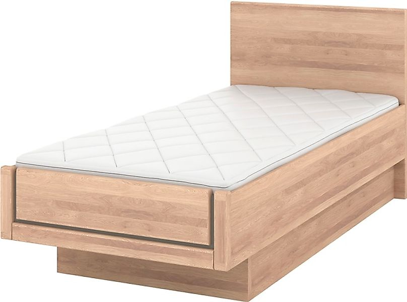 Musterring Holzbett »Sorrent, Bettgestell, Bettrahmen, teilmassiv Eiche«, ( günstig online kaufen