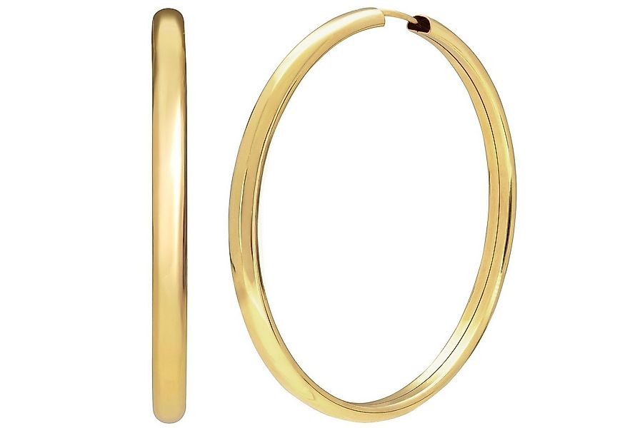 trendor Paar Creolen Damen-Creolen 925 Silber Vergoldet Ø 50 mm günstig online kaufen