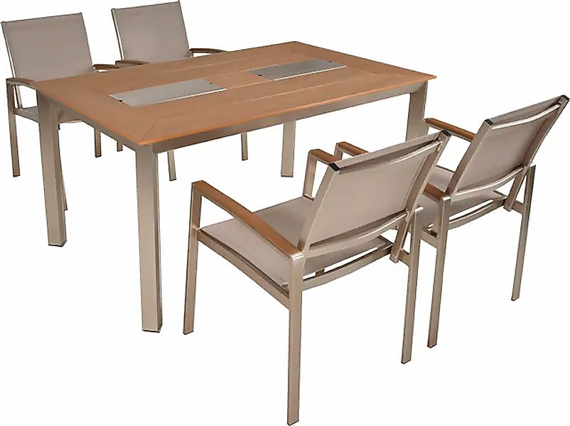 Garden Pleasure Garten-Essgruppe », Tischgruppe »FLORENCE«« Set, 5 Stk. tlg günstig online kaufen