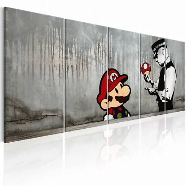 artgeist Wandbild Mario Bros on Concrete mehrfarbig Gr. 200 x 80 günstig online kaufen