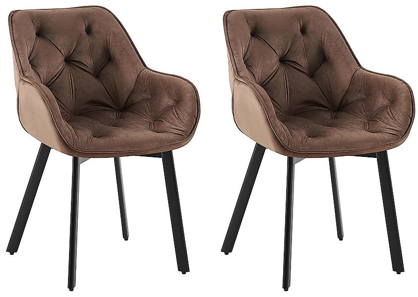 CLP Esszimmerstuhl Antigo (2er Set, 2 St), ergonomisch, gepolstert, 180° Dr günstig online kaufen