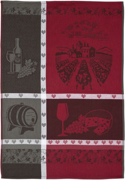 ROSS Geschirrtuch "Weinmotiv" Motivtuch, aus 100% Baumwolle günstig online kaufen