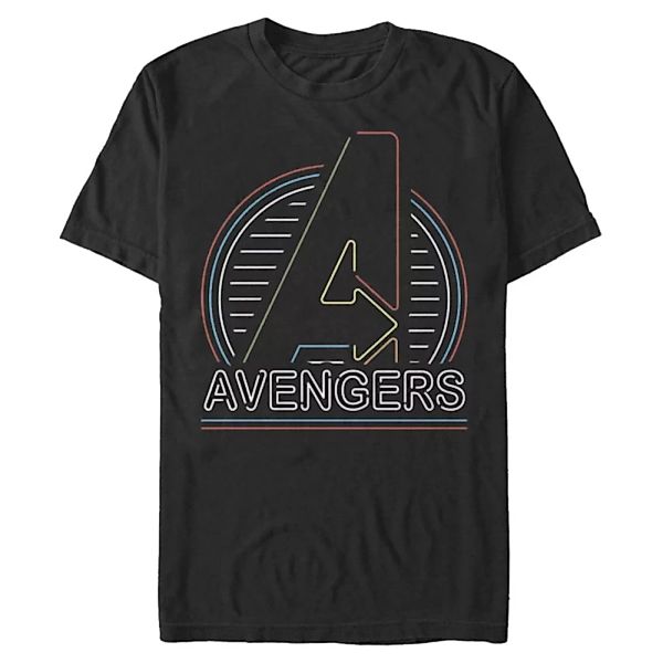 Marvel - Avengers - Logo Neon Avengers - Männer T-Shirt günstig online kaufen