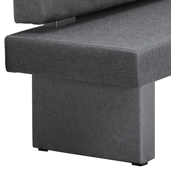 Esszimmer Polsterbank in Grau 195x155 cm günstig online kaufen