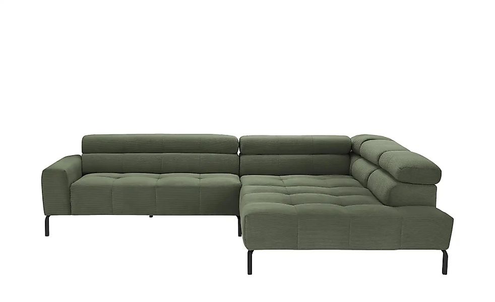 Max Schelling Ecksofa verstellbare Kopfteile MS Verve ¦ grün ¦ Maße (cm): B günstig online kaufen