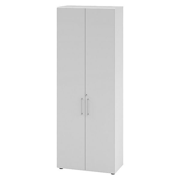 bümö Aktenschrank smart Büroschrank - 6 Ordnerhöhen Dekor: Weiß/Grau günstig online kaufen