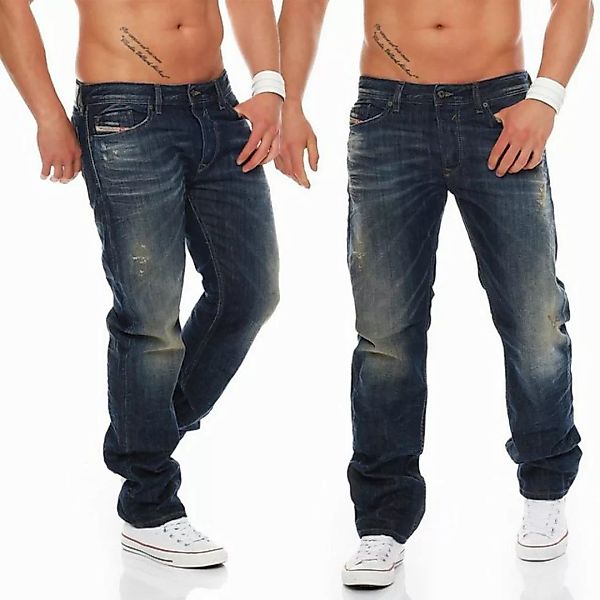 Diesel Regular-fit-Jeans Herren Waykee 0837A 5-Pocket-Style günstig online kaufen