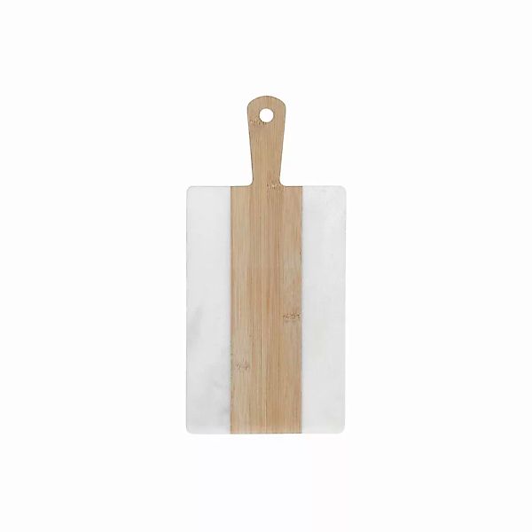 Schneidebrett Dkd Home Decor Weiß Bambus Marmor (38 X 18 X 1 Cm) günstig online kaufen