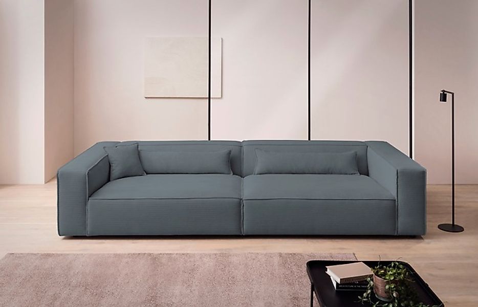 LeGer Home by Lena Gercke 3-Sitzer »PIARA XXL, Sofa mit Kedernaht in Cord, günstig online kaufen