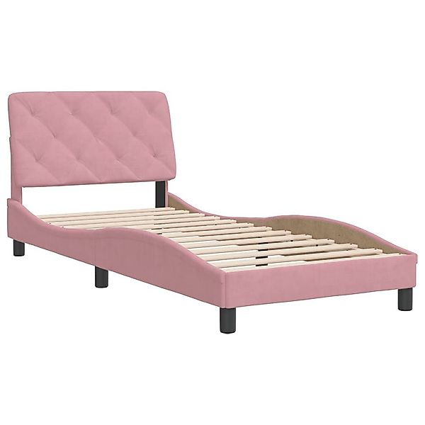 vidaXL Bett Bettgestell ohne Matratze Rosa günstig online kaufen