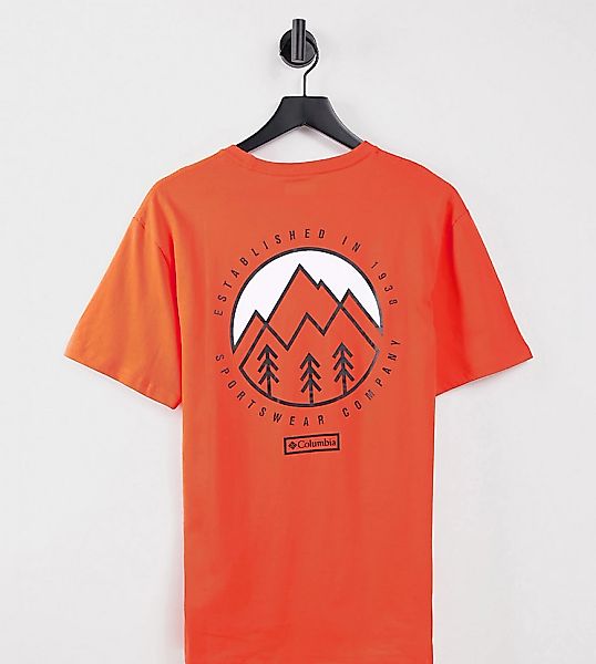 Columbia – Tillamook – T-Shirt in Rot, exklusiv bei ASOS günstig online kaufen