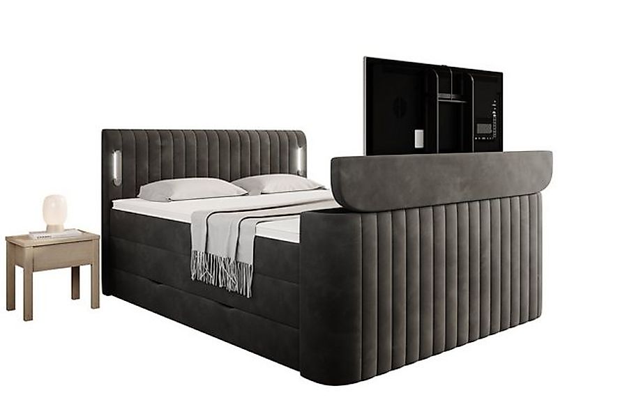 wonello Boxspringbett FLY mit TV-Lift, mit Bettkasten, TFK-Matratzen und pr günstig online kaufen