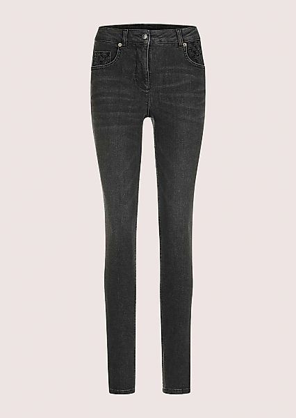 MADELEINE Regular-fit-Jeans "Jeans Glanzvolle Slim Fit Five-Pocket-Jeans" günstig online kaufen