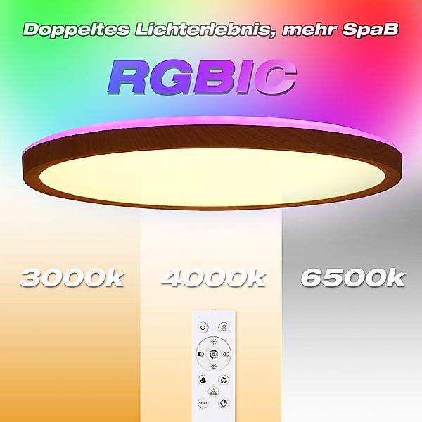LETGOSPT LED Deckenleuchte 24W Ultra Dünn günstig online kaufen