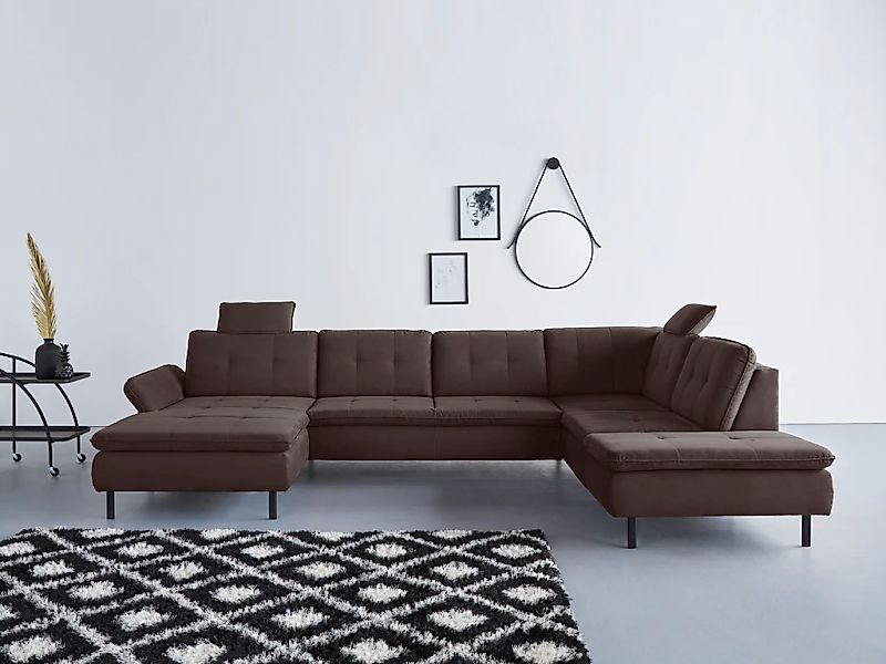 Home affaire "Birkholm U-Form" Armlehnverstellung, auch in Easy Clean Bezug günstig online kaufen