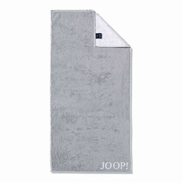 JOOP! Handtuch Classic Frottierkollektion - 50x100 cm, Walkfrottier Grau günstig online kaufen