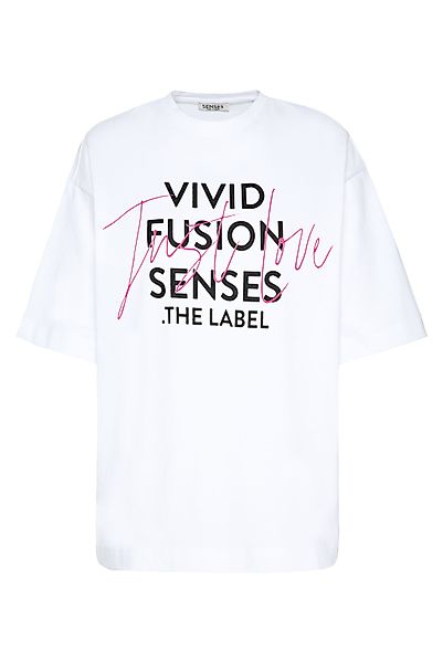 SENSES.THE LABEL Rundhalsshirt aus Baumwolle günstig online kaufen