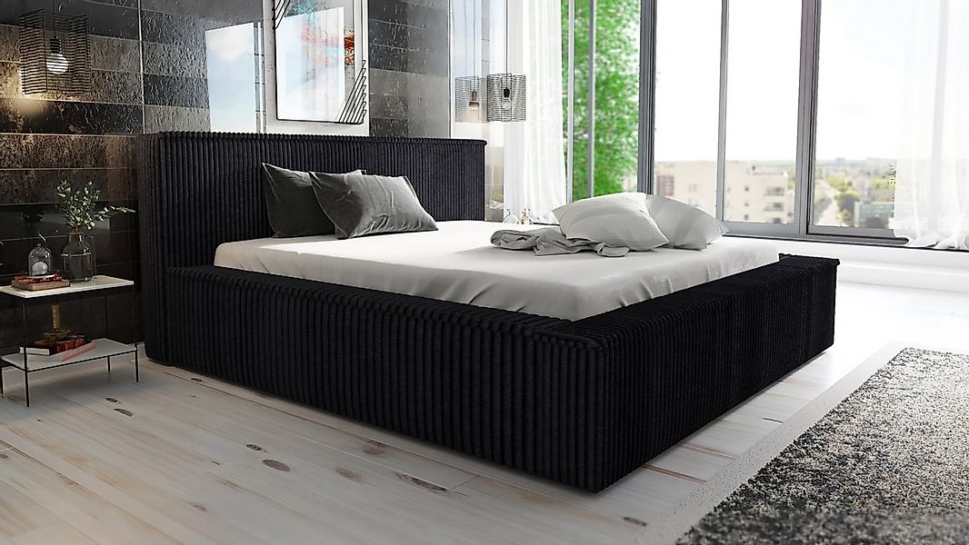 A&J MöbelLand GmbH Polsterbett RIO-OM mit Bettkasten und Lattenrost. (Bett günstig online kaufen