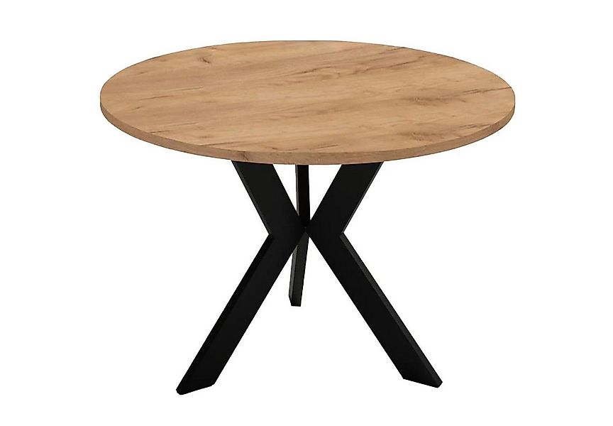 Beautysofa Couchtisch Drevico, mit Runde Tischplatte, Wohnzimmertisch mit M günstig online kaufen