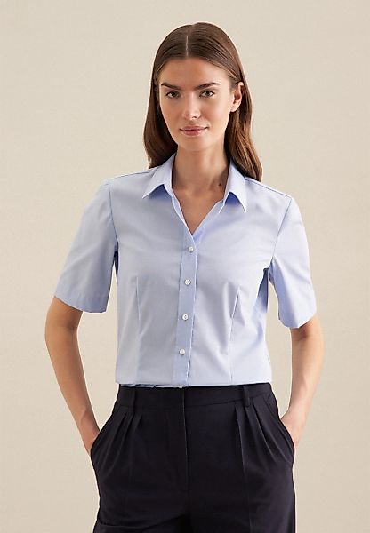 seidensticker Hemdbluse, 1/2 Kragen Uni günstig online kaufen