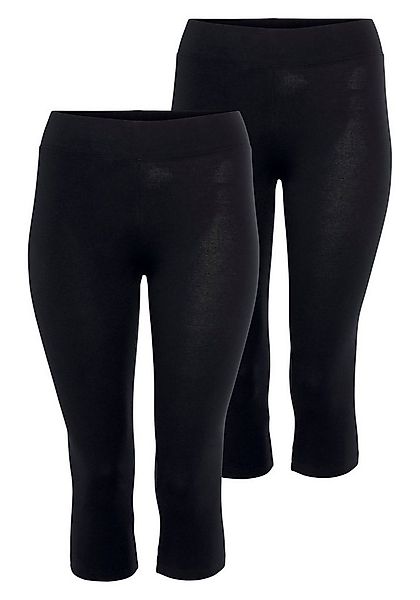 H.I.S Caprileggings (Packung, 2-tlg., 2er-Pack) Angenehmer Baumwollmix im p günstig online kaufen