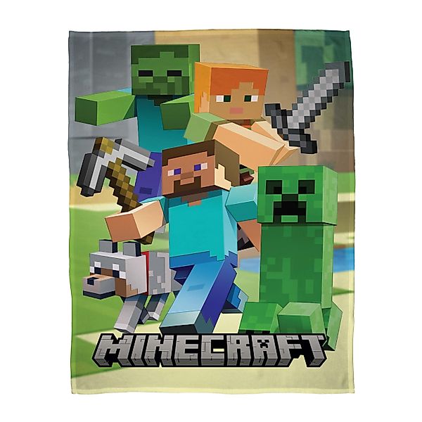 Kinderdecke Minecraft Decke XL für Gamer günstig online kaufen