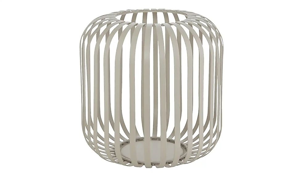 HOME STORY Windlicht   ¦ creme ¦ Metall ¦ Maße (cm): H: 18,5  Ø: 19 Accesso günstig online kaufen