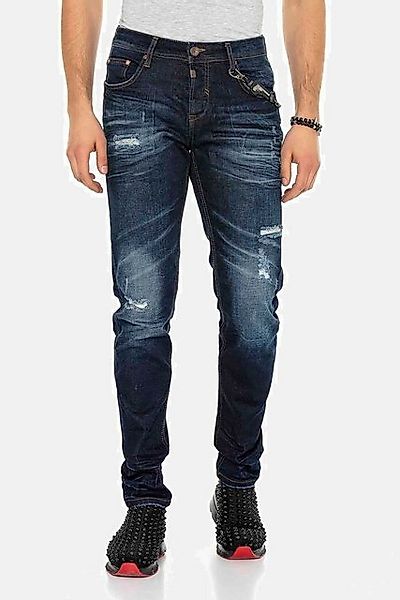Cipo & Baxx Slim-fit-Jeans Jeans im Used-Look, CD-392 günstig online kaufen