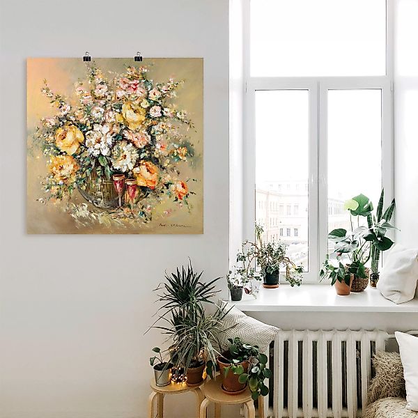 Artland Wandbild »Blumen und Spirituosen«, Blumen, (1 St.) günstig online kaufen