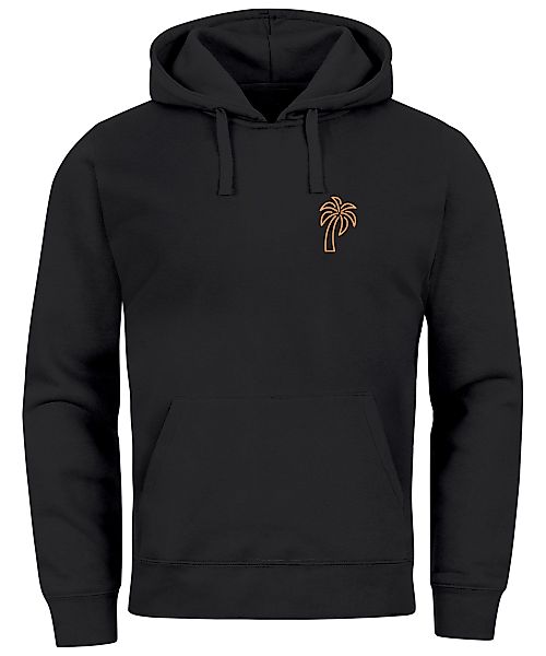 Neverless Hoodie Hoodie Herren Palme Logo günstig online kaufen