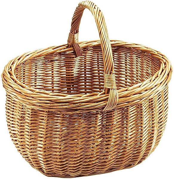 Kobolo Einkaufskorb Korb aus gekochter Weide 43x33x37 cm, 21 l günstig online kaufen