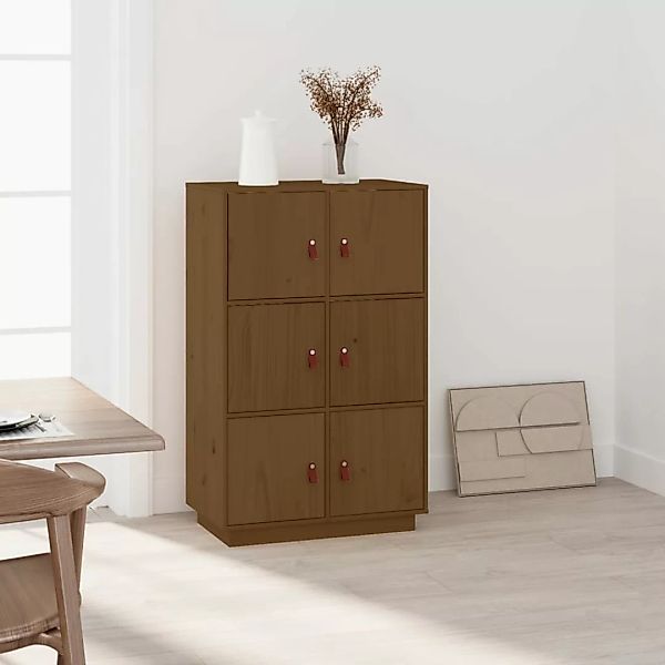 Vidaxl Highboard Honigbraun 67x40x108,5 Cm Massivholz Kiefer günstig online kaufen