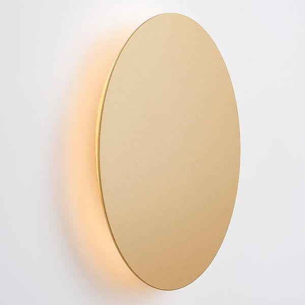 LED Wandleuchte Cyrcle in Gold 12W 1300lm günstig online kaufen