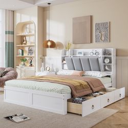 Flieks Massivholzbett, Doppelbett Polsterbett 140x200cm mit günstig online kaufen