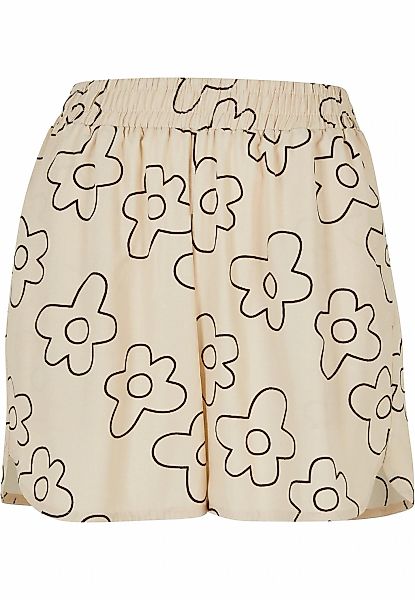 URBAN CLASSICS Stoffhose "Urban Classics Damen Ladies AOP Viscose Resort Sh günstig online kaufen