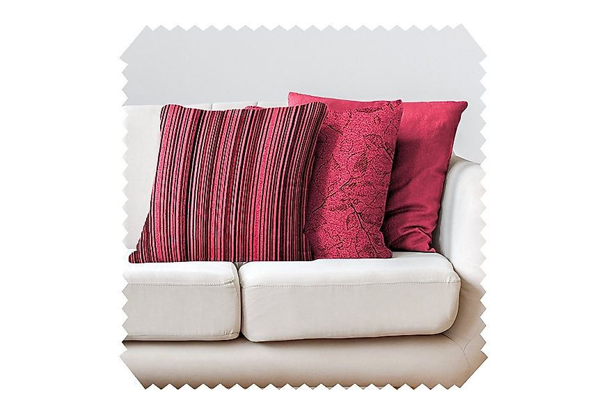 novely® Dekokissen 3er-SET DEKOKISSEN MALCHIN Kuschelweiche Sofakissen - Ki günstig online kaufen