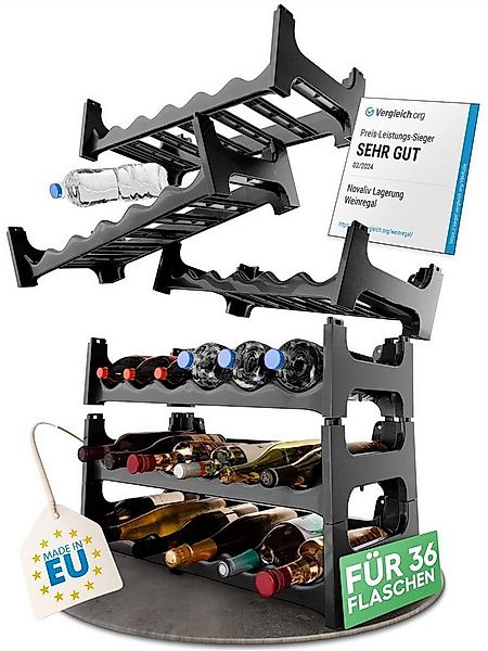 Novaliv Weinregal -, Spar-Set 6-tlg., Stapelbar,platzsparend, erweiterbar günstig online kaufen
