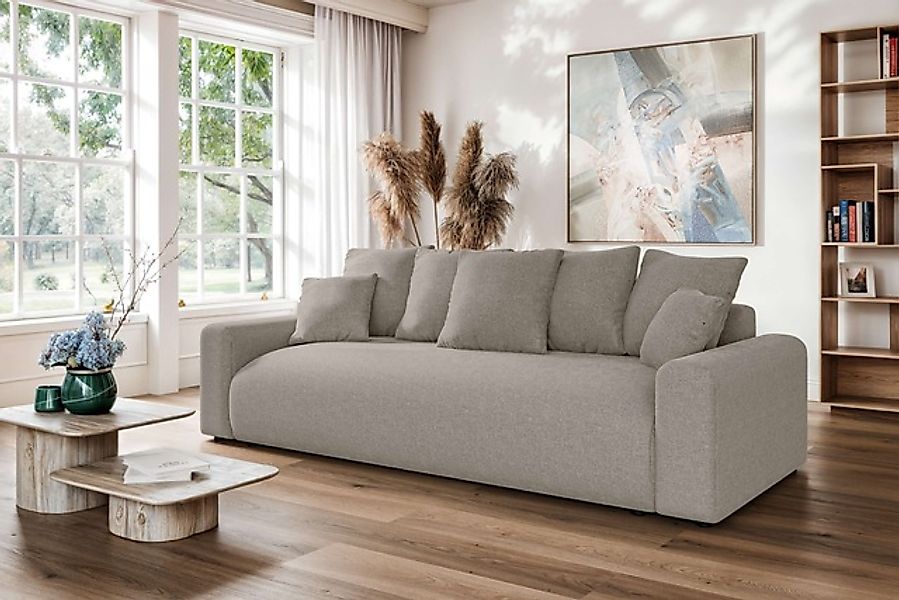 Home affaire Big-Sofa »LAKESIDE klein 3-Sitzer Schlafsofa mit Bettkasten, B günstig online kaufen
